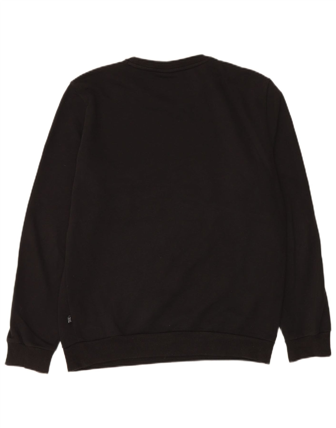Pulover Puma pentru bărbați, bumbac mic, negru