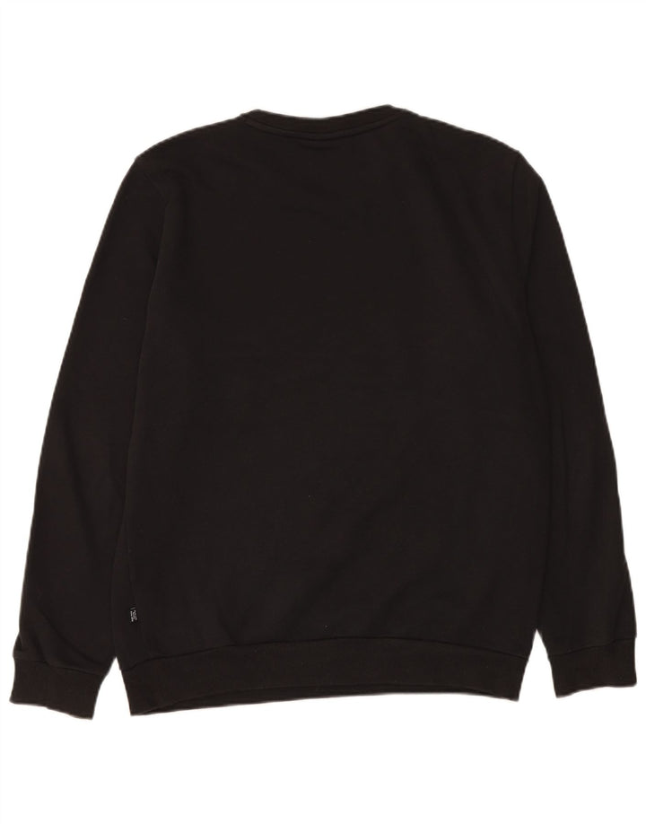 Pulover Puma pentru bărbați, bumbac mic, negru