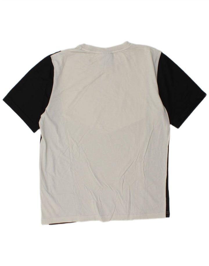 Tricou grafic Nike pentru bărbați Top mediu alb din bumbac color bloc