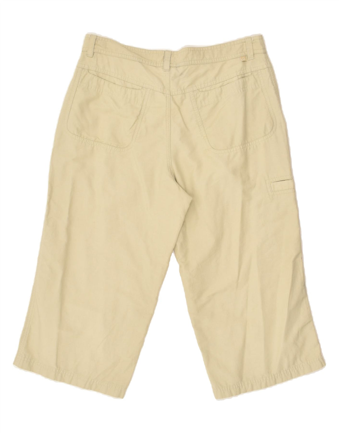 MOUNTAIN EQUIPMENT Womens Capri Trousers W34 L19  Beige Cotton | Vintage Mountain Equipment | Thrift | Second-Hand Mountain Equipment | Used Clothing | Messina Hembry 