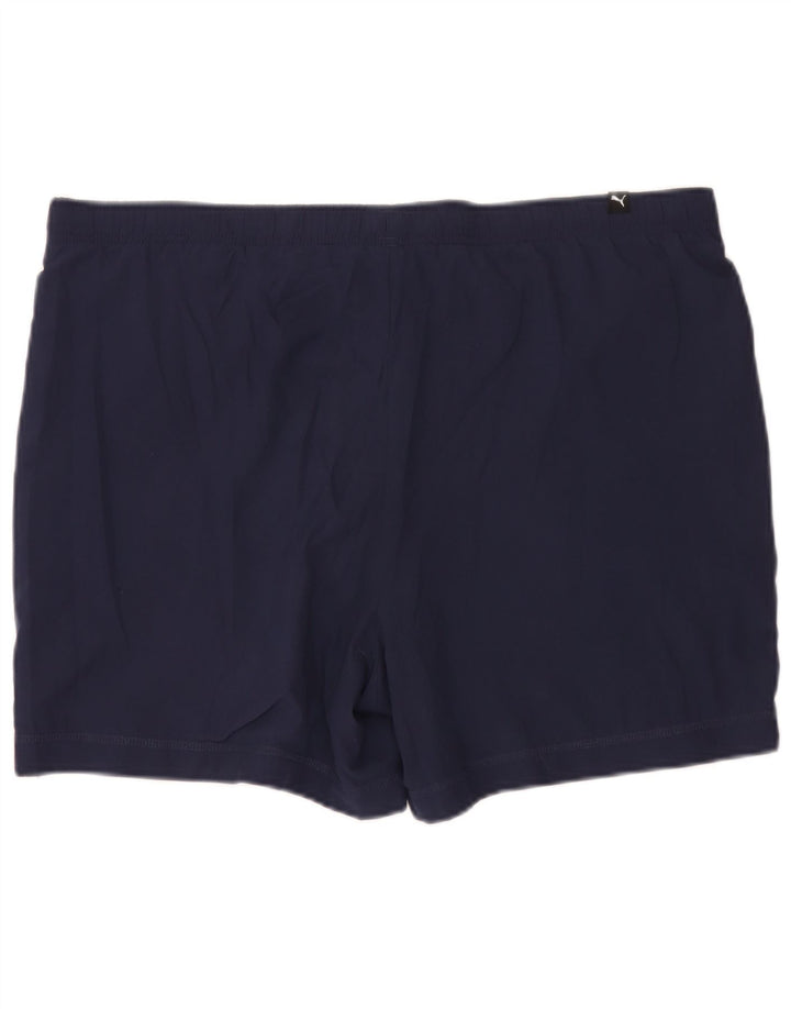 Pantaloni scurți sport Puma pentru bărbați, mari, albastru, poliester