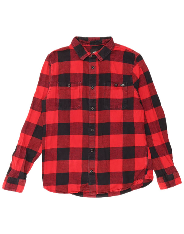 Cămașă Vans Slim Fit Flannel pentru bărbați, roșu mediu Gingham