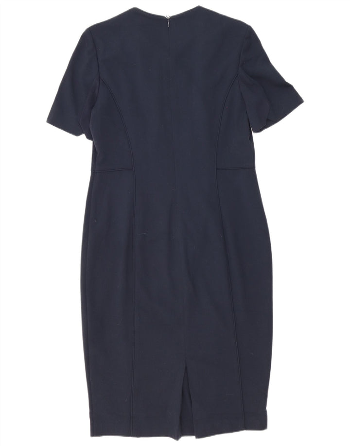 Rochie teacă pentru femei Marks & Spencer UK 14 mare poliester bleumarin