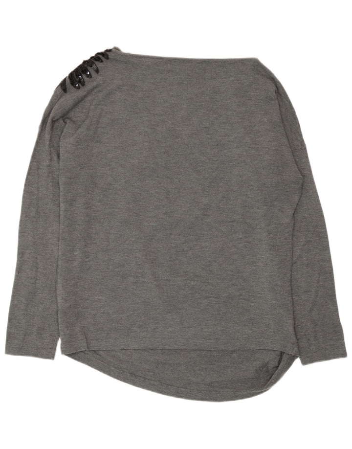 Bluză pentru femei Zara UK 14 Medium Gri Acrilic