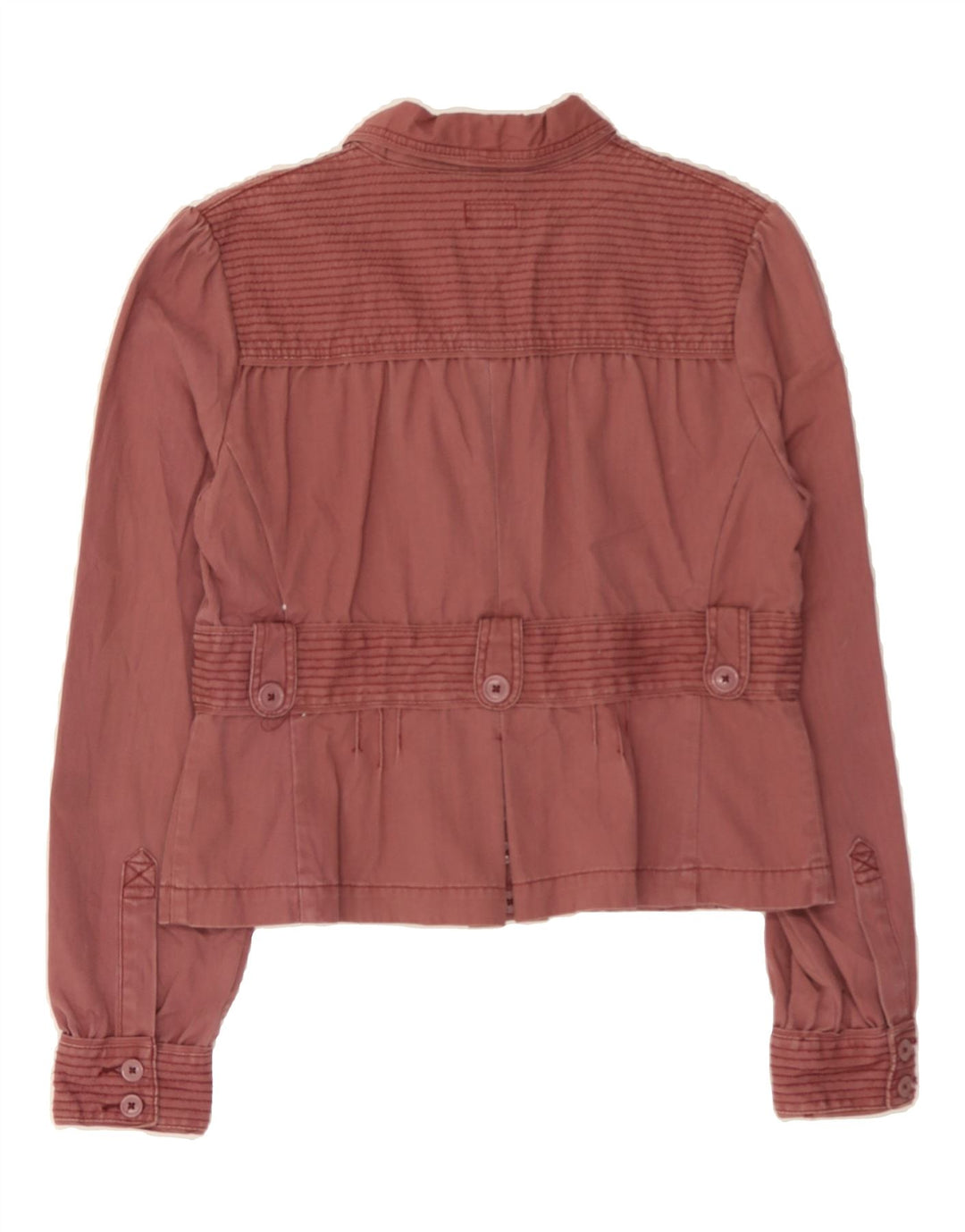 MOSSIMO Womens Crop Bomber Jacket UK 14 Large Pink Cotton Vintage Mossimo and Second-Hand Mossimo from Messina Hembry 
