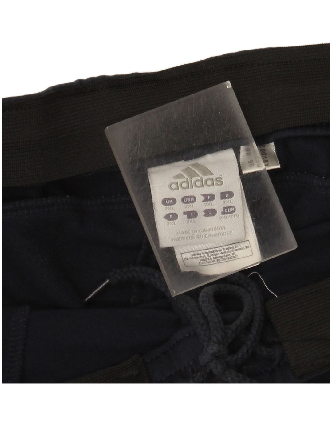 Pantaloni de trening Adidas pentru bărbați 2XL, poliester bleumarin