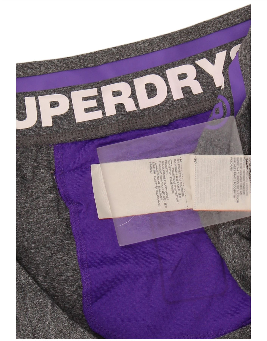 Leggings Capri cu grafic pentru femei SUPERDRY UK 14, mare, gri, poliester