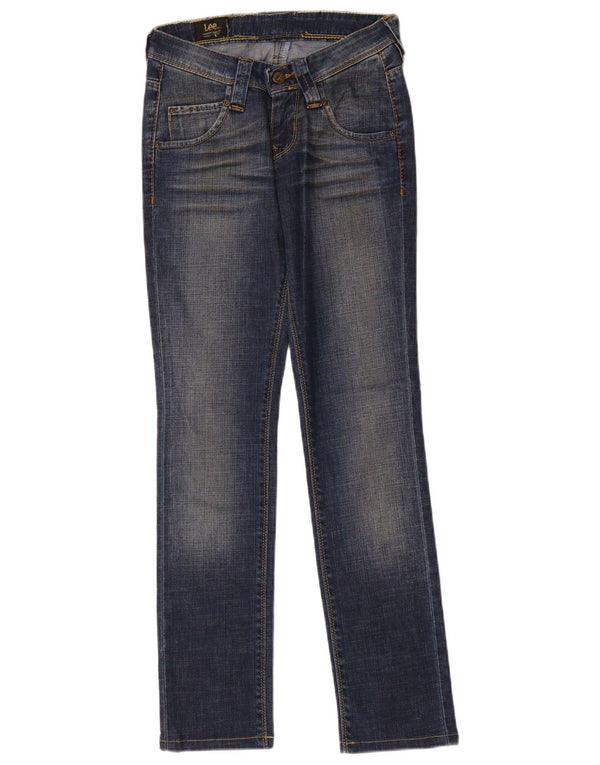 Blugi slim pentru femei Lee W27 L30 Bumbac albastru