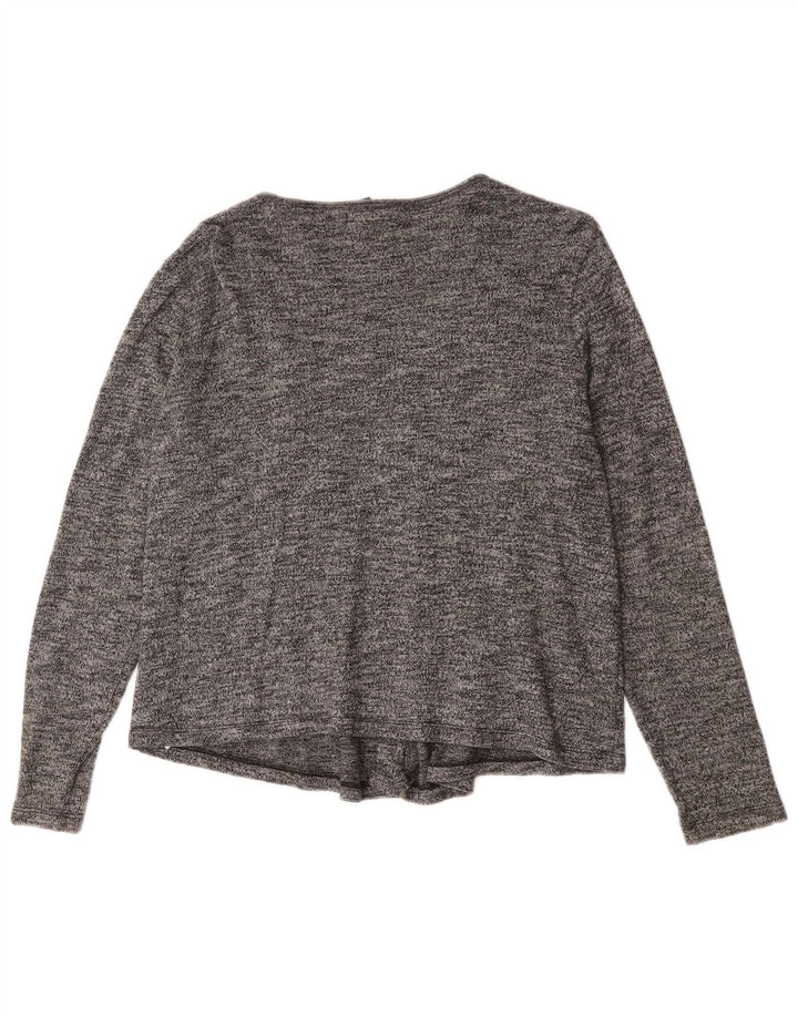 Pulover cardigan deschis pentru femei Gap UK 14, bumbac cu pete gri mediu