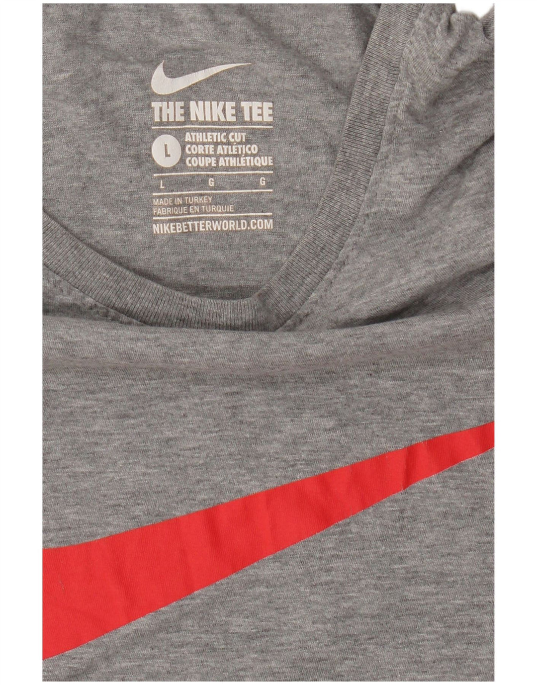 Tricou grafic Nike pentru bărbați cu croială atletică Top mare gri