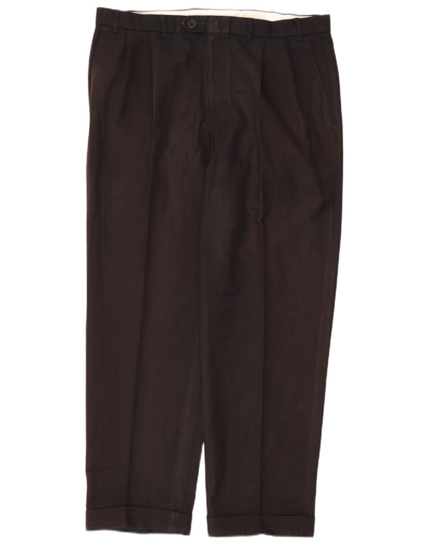 Pantaloni de costum pentru bărbați Marks & Spencer L38 L31 bleumarin poliester