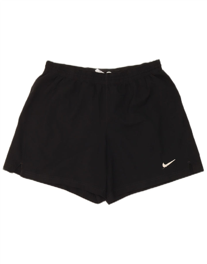 Pantaloni scurți sport Nike pentru bărbați, poliester mediu negru
