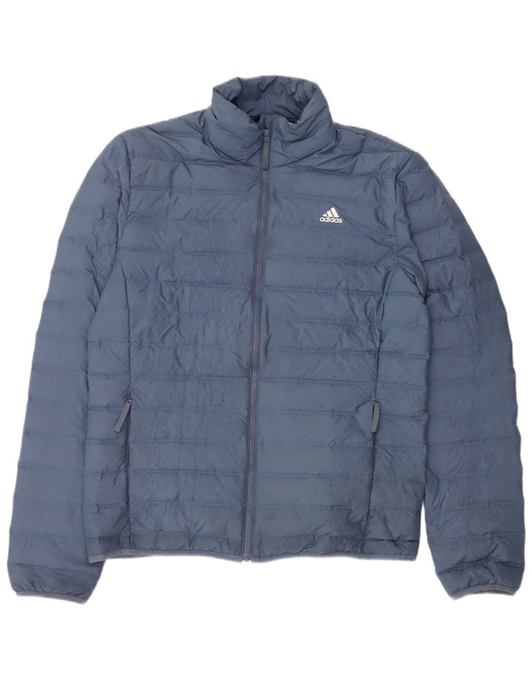 Jachetă căptușită pentru femei Adidas UK 16, mare, albastru, poliester