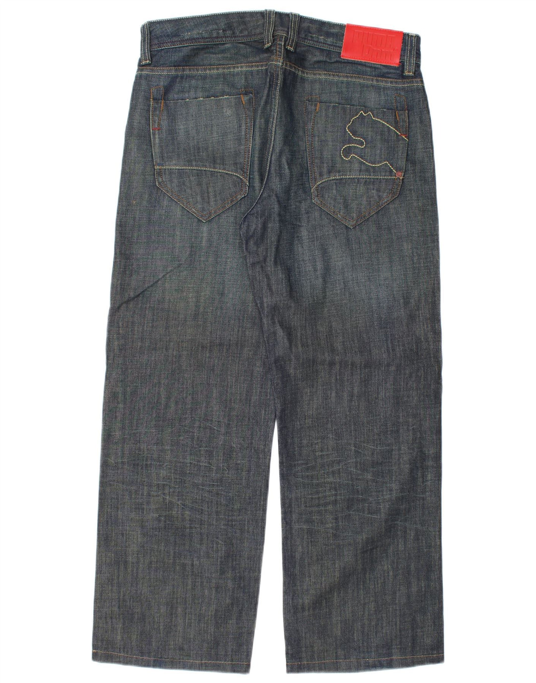 Blugi drepti pentru bărbați Puma W32 L28 Bumbac bleumarin