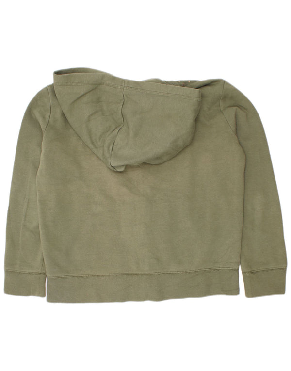 Pulover Gap Girls Graphic Zip Hoodie 7-8 ani Bumbac verde mediu