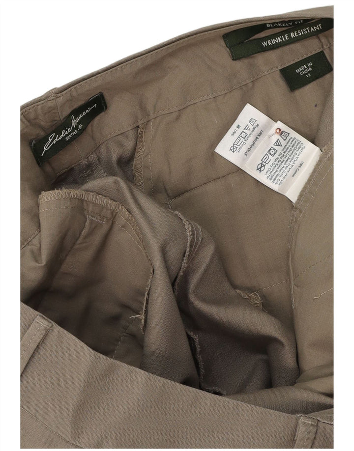 EDDIE BAUER Pantaloni casual Blakely Fit pentru femei US 12 Large W34 L34 Gri