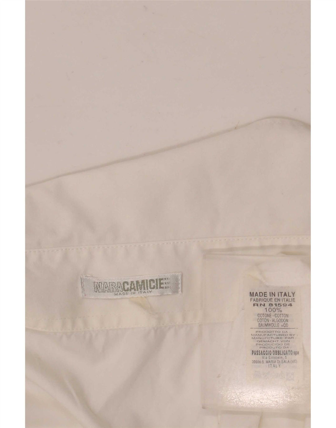 Bluză pentru femei Naracamicie Crop Wrap Shirt UK 14 Medium White Bumbac