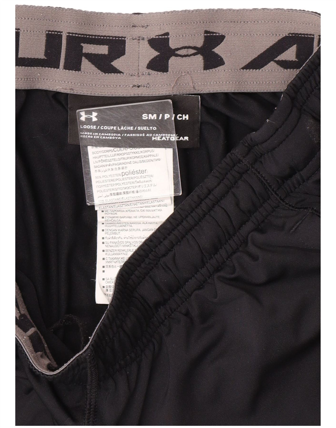 Pantaloni scurți sport pentru bărbați UNDER ARMOUR, poliester, negru