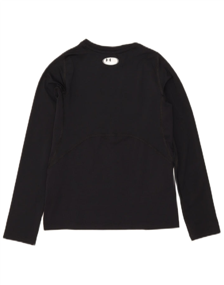 Under Armour Boys Heat Gear Top cu mânecă lungă 9-10 ani mediu negru