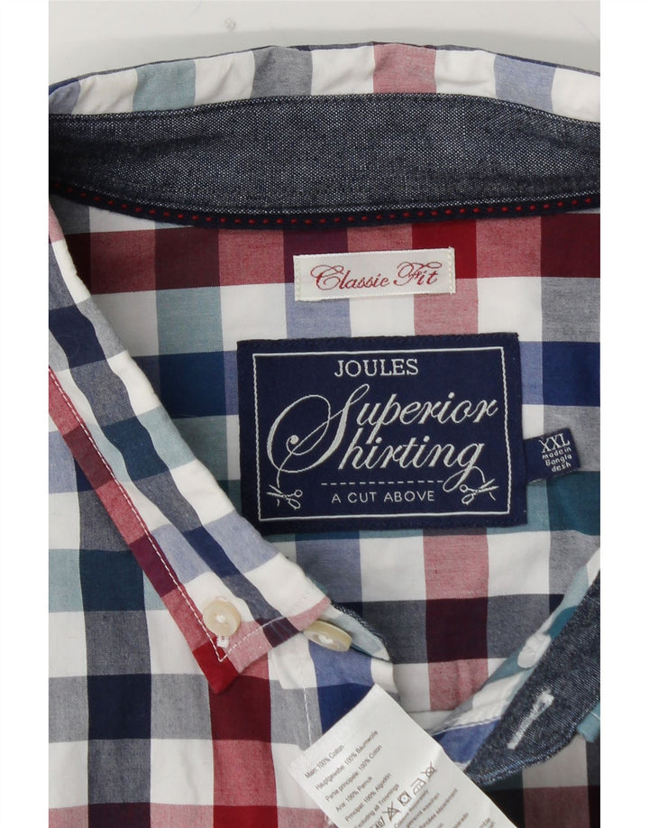 Cămașă pentru bărbați JOULES Classic Fit 2XL, bumbac cu carouri multicolore