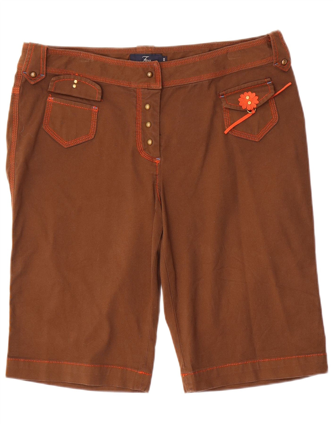 Pantaloni scurți casual pentru femei Fay IT 46 Large W32 Brown Bumbac