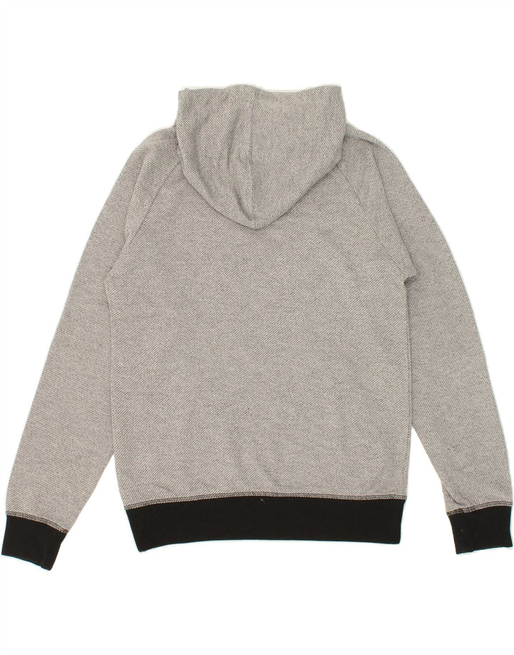 JACK & JONES Mens Hoodie Jumper Small Grey Colourblock Polyester Vintage Jack & Jones and Second-Hand Jack & Jones from Messina Hembry 