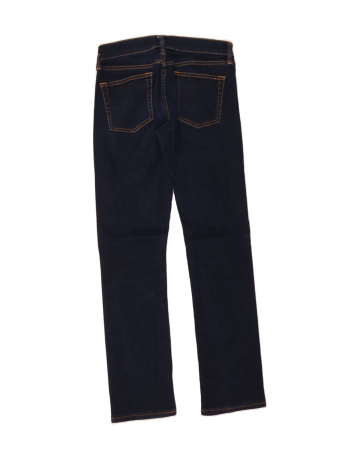 J. CREW Womens Straight Jeans W25 L28 Navy Blue Cotton Vintage J. Crew and Second-Hand J. Crew from Messina Hembry 