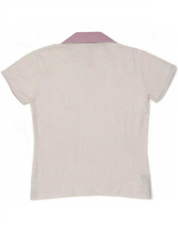 Tricou polo Kappa pentru femei UK 18 XL Bumbac alb
