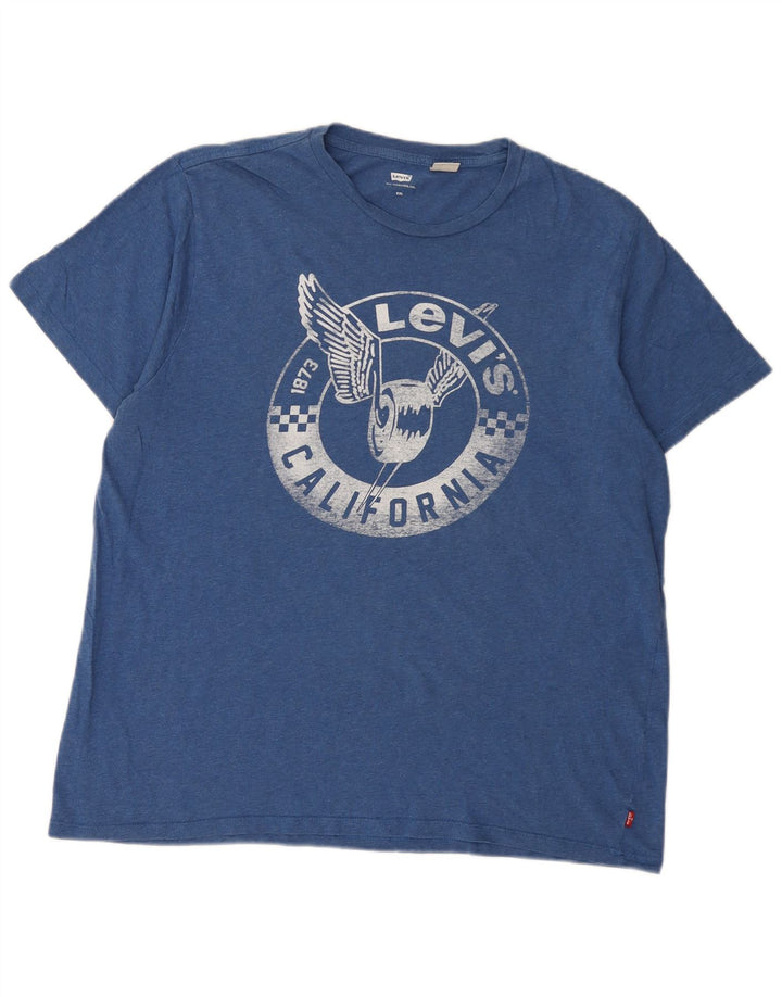 Tricou grafic pentru bărbați Levi's Top 2XL Albastru