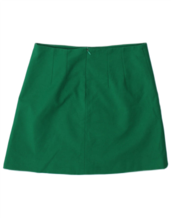 Fusta Mini Zara Femei Mică W26 Acetat Verde