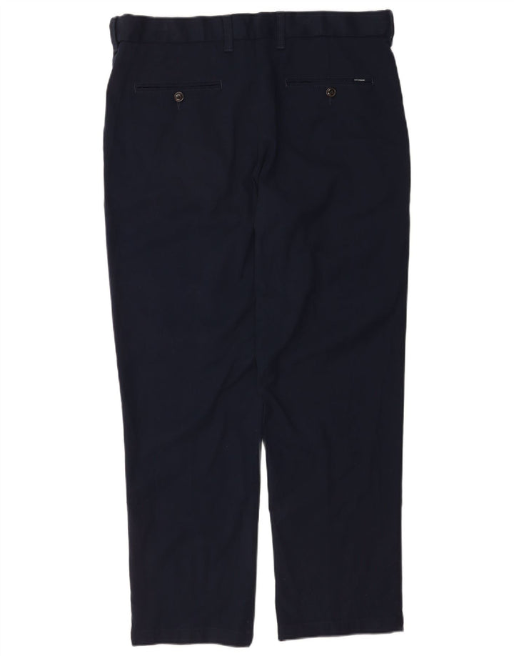 Marks & Spencer Pantaloni drepți pentru bărbați L36 L27 Poliester bleumarin