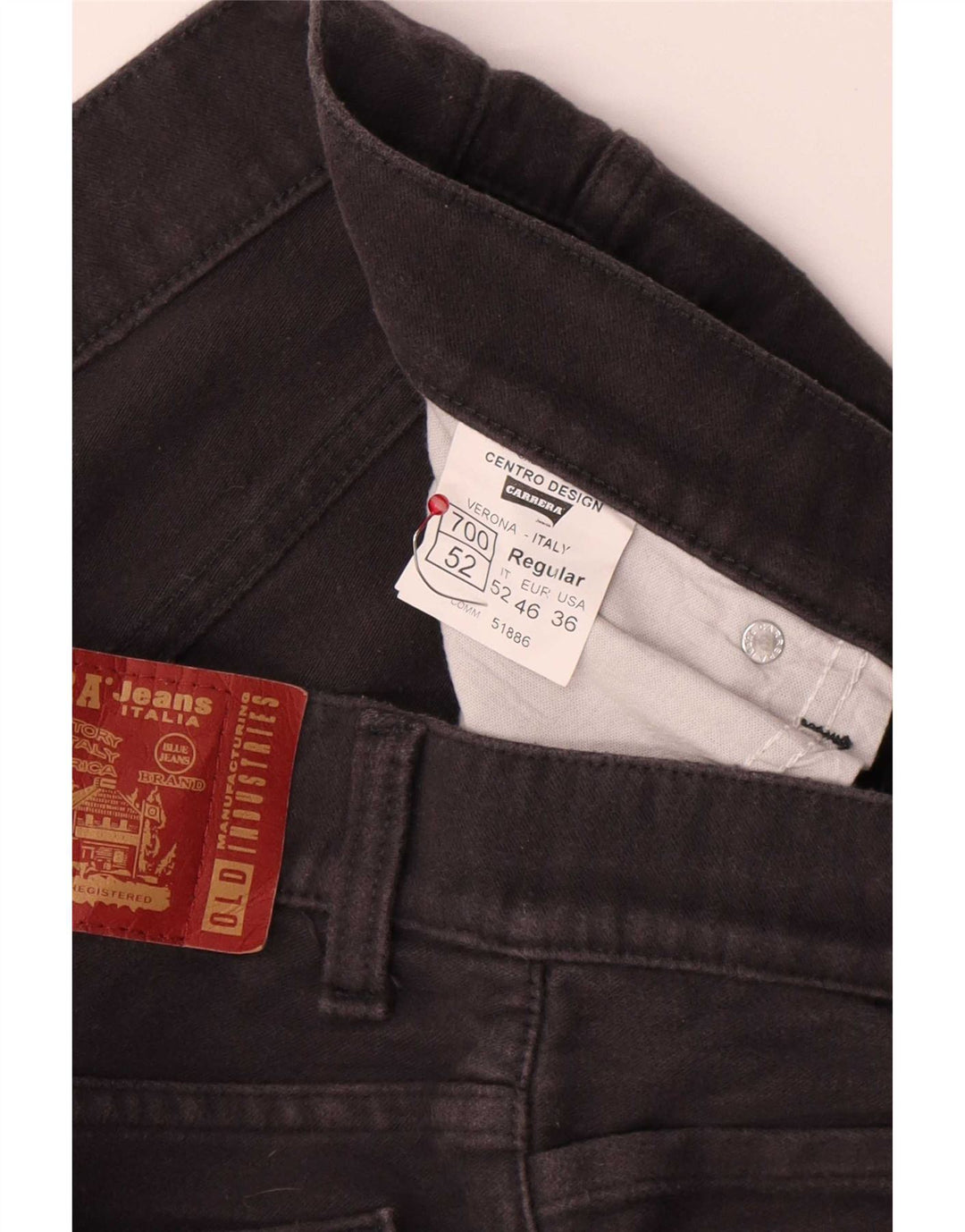 Pantaloni casual obișnuiți pentru bărbați Carrera 700 L36 L32 bumbac gri