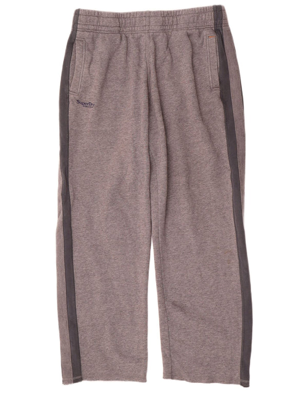 Pantaloni de trening pentru bărbați Superdry, mare, gri, color block, bumbac