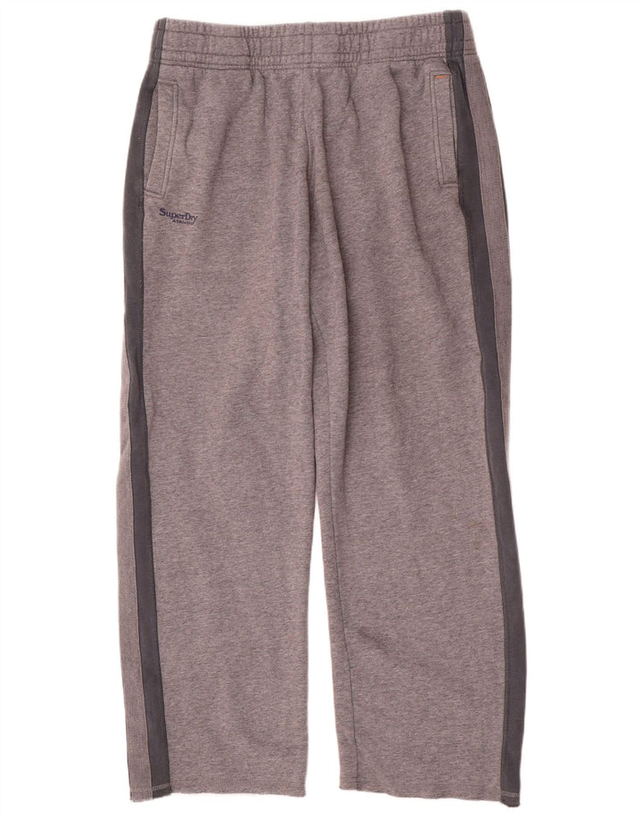 Pantaloni de trening pentru bărbați Superdry, mare, gri, color block, bumbac