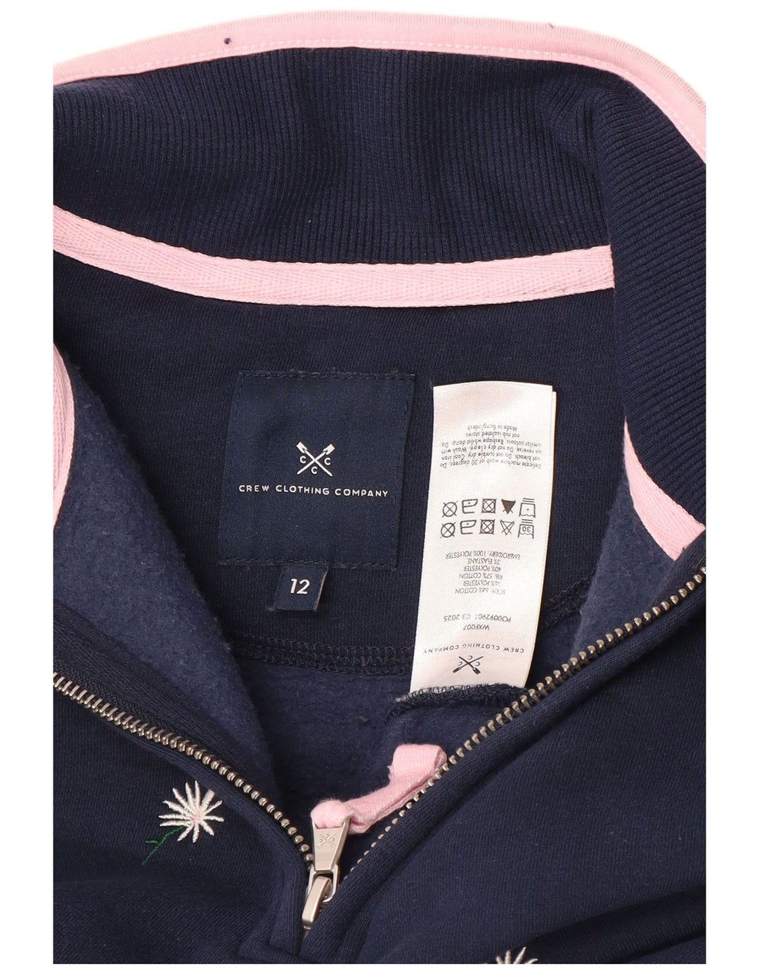 Crew Clothing Hanorac pentru femei Pulover UK 12 Mediu Bleumarin Floral