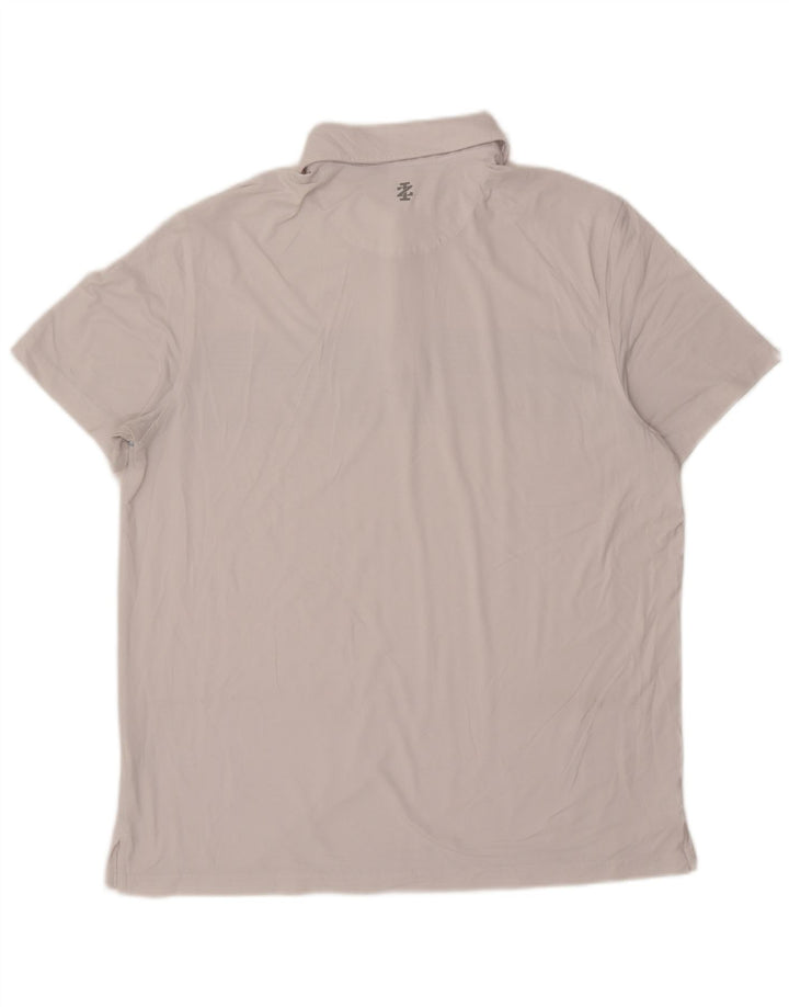Tricou polo IZOD pentru bărbați, poliester cu dungi albe