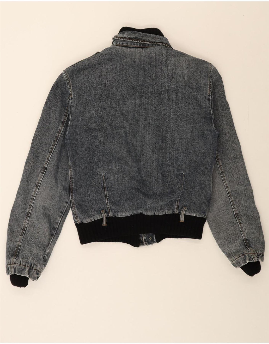 CESARE PACIOTTI Womens Denim Jacket IT 52 2XL Blue Cotton Vintage Cesare Paciotti and Second-Hand Cesare Paciotti from Messina Hembry 