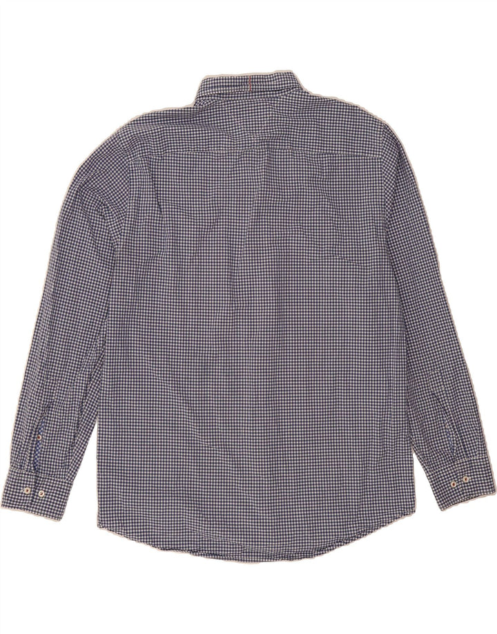 TOMMY HILFIGER Mens Regular Fit Shirt XL Blue Gingham Cotton Vintage Tommy Hilfiger and Second-Hand Tommy Hilfiger from Messina Hembry 