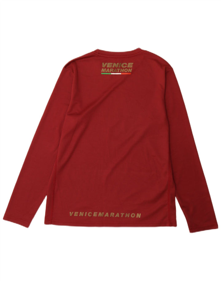 Tricou Asics pentru bărbați Venice Marathon Graphic Top cu mânecă lungă, roșu mic