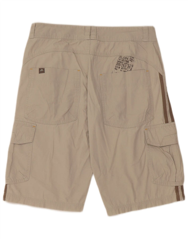 Pantaloni scurți cargo pentru băieți ADIDAS 13-14 ani W30 bumbac gri