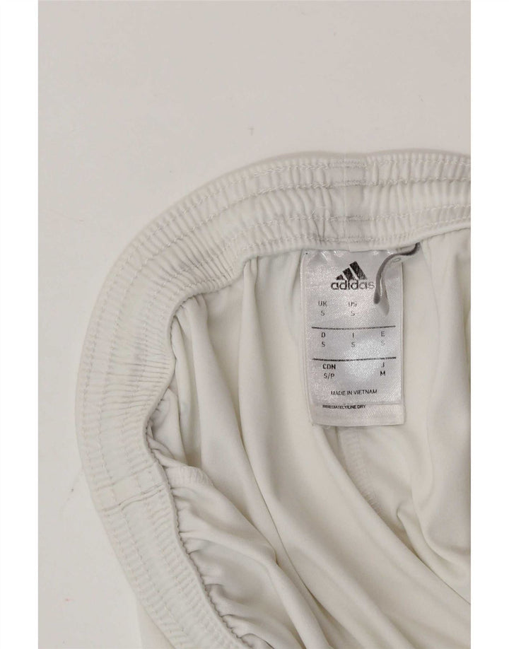 Pantaloni scurți sport pentru bărbați Adidas Climalite, poliester alb mic