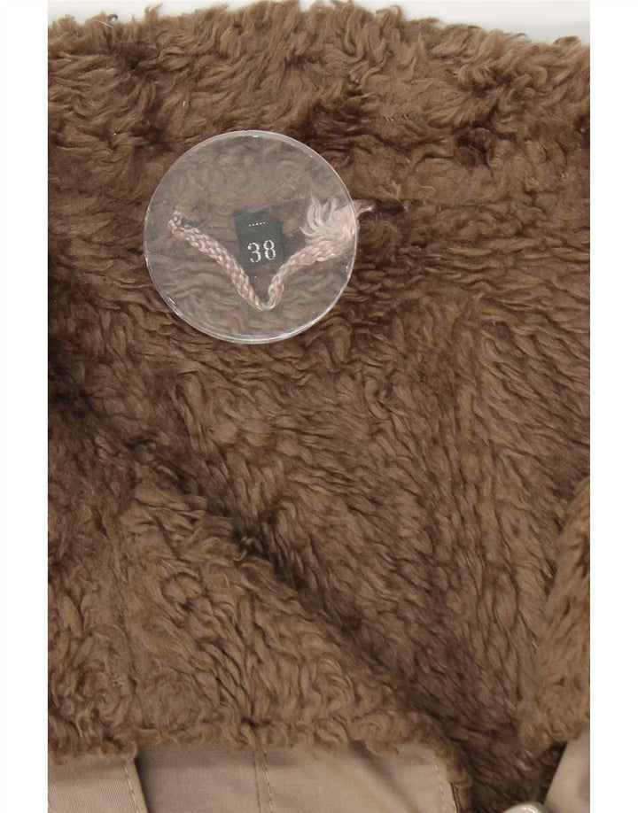 Jachetă Vintage Sherpa Windbreaker pentru femei EU 38 Gri mediu