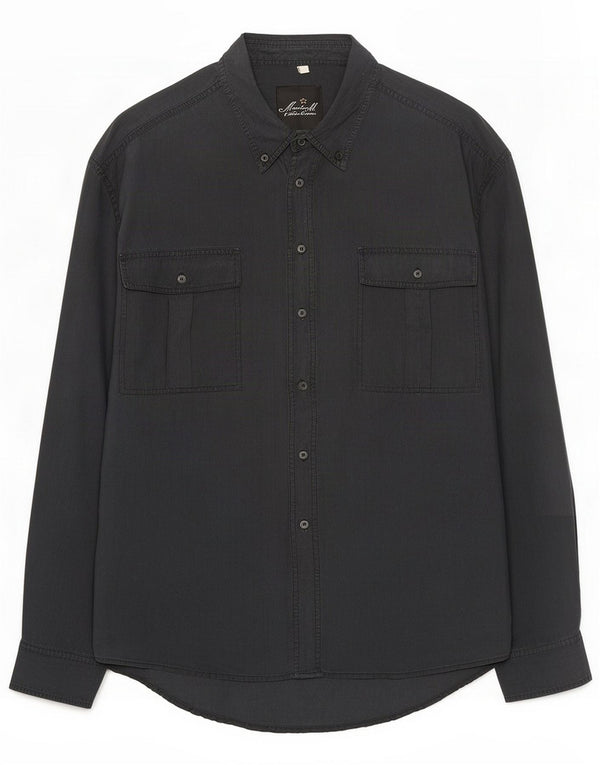 Vintage Mens Shirt Large Black