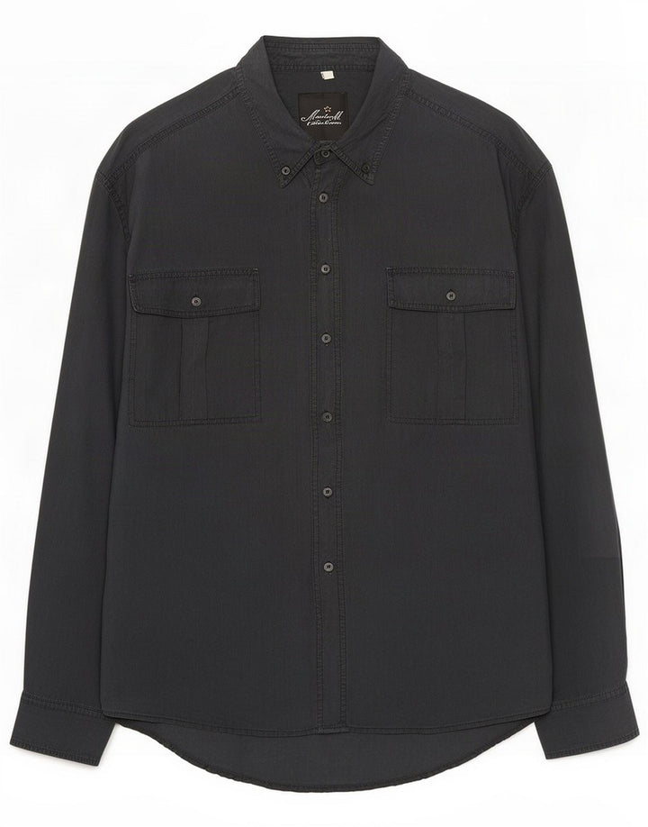 Vintage Mens Shirt Large Black