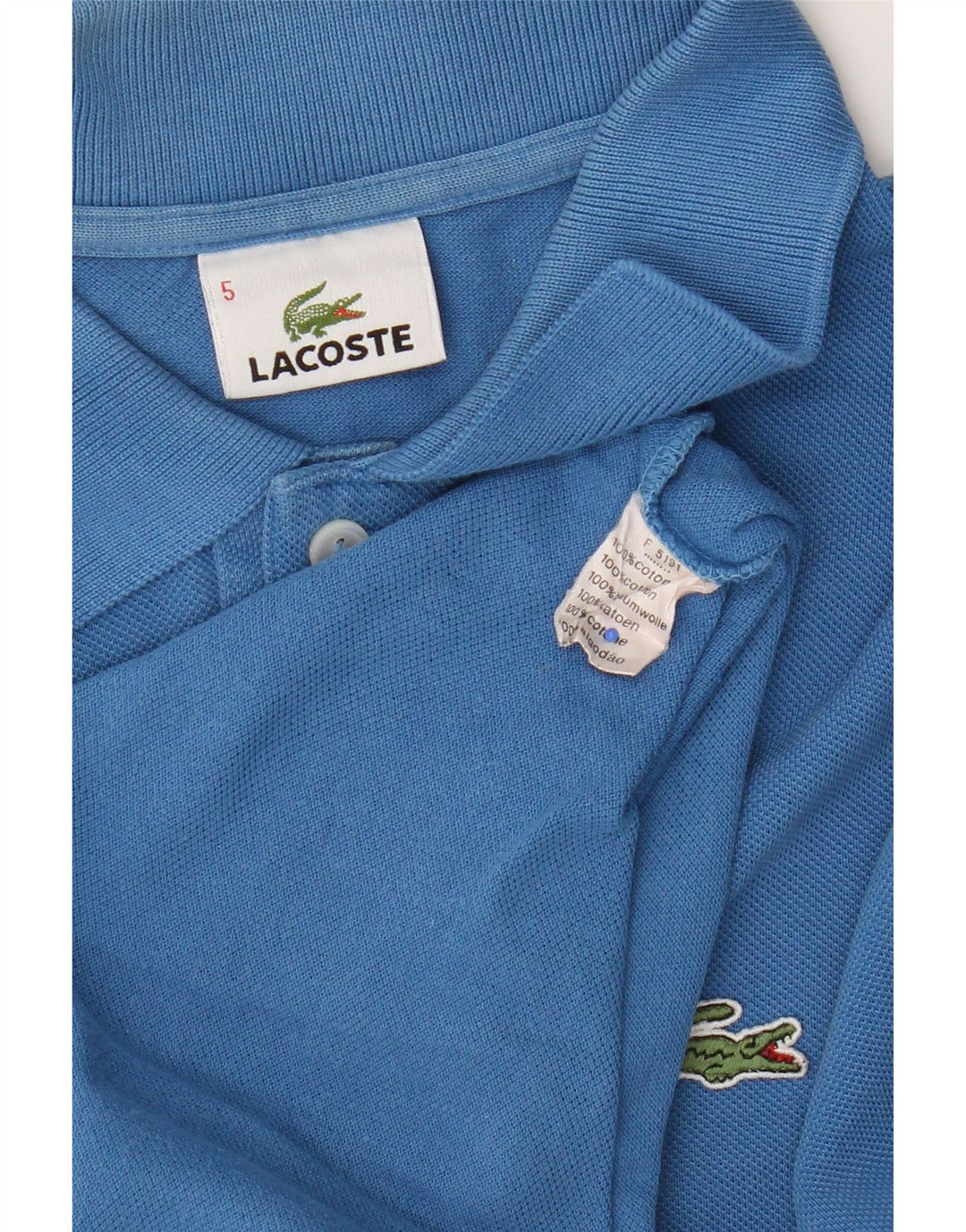 Tricou polo Lacoste pentru bărbați mărimea 5 mare, albastru, bumbac