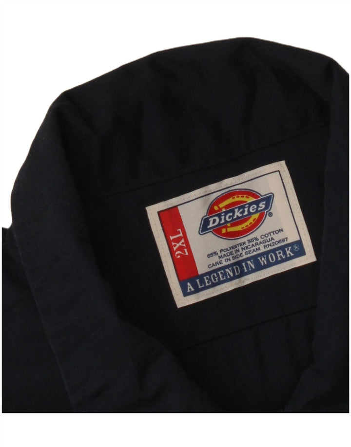 Cămașă cu mânecă scurtă pentru bărbați DICKIES 2XL poliester bleumarin