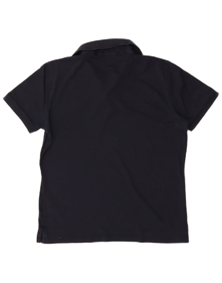 Cămașă polo Calvin Klein pentru bărbați, bumbac albastru bleumarin mediu