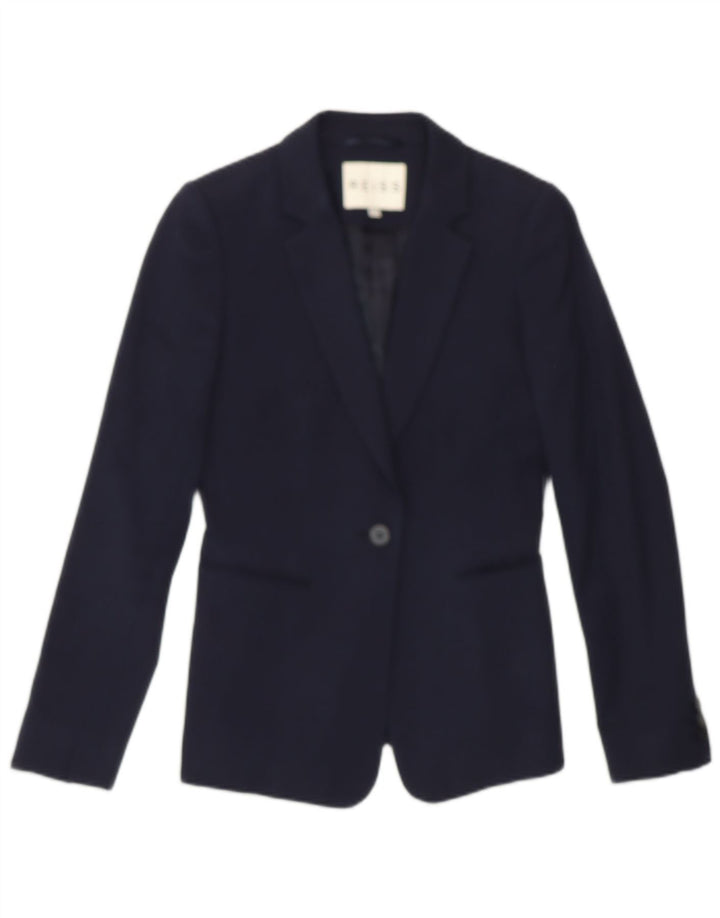 Jachetă REISS pentru femei cu 1 nasture UK 6 XS bleumarin