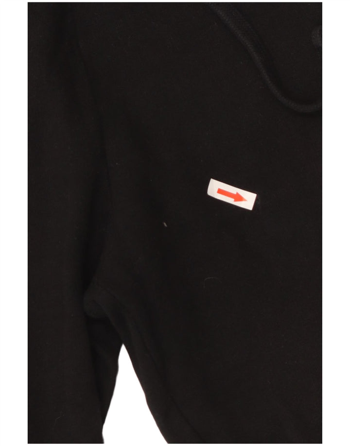 JACK WILLS Pantaloni de trening grafic pentru femei Joggeri UK 8 Mic Negru