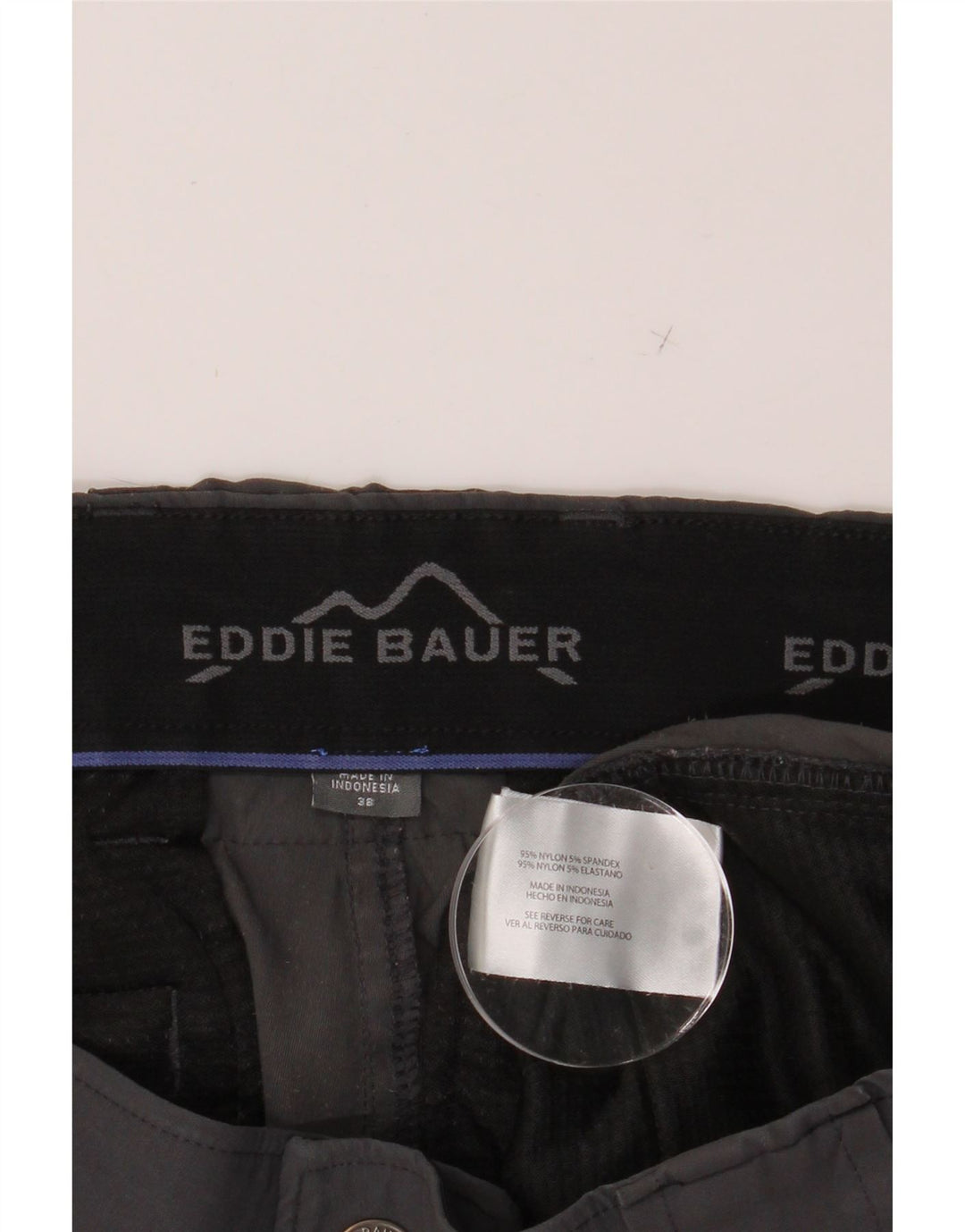 EDDIE BAUER Mens Cargo Shorts W38 XL Navy Blue Nylon Vintage Eddie Bauer and Second-Hand Eddie Bauer from Messina Hembry 